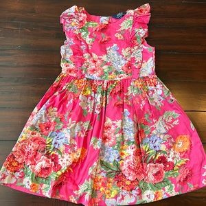 Polo Ralph Lauren Pink Floral Dress - Size 6